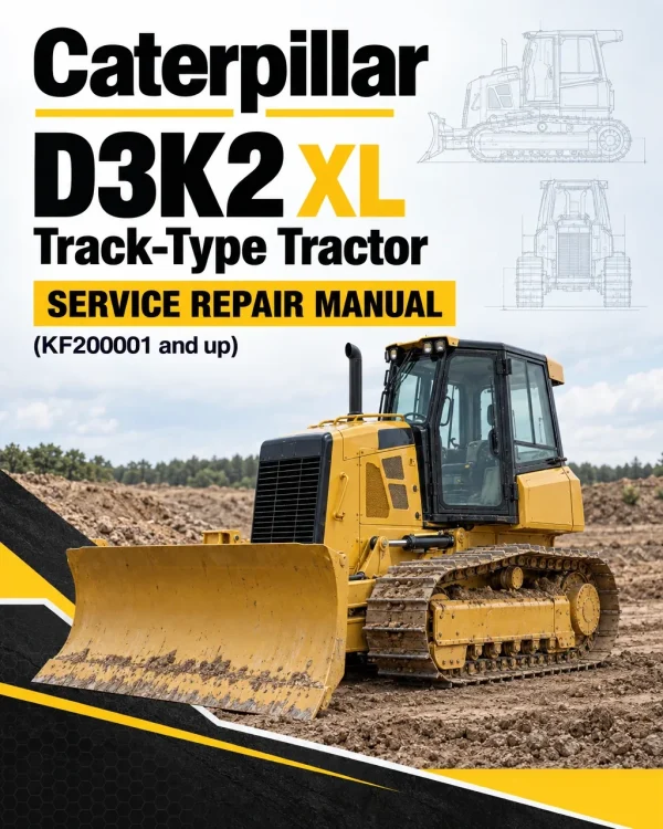 Caterpillar CAT D3K2 XL Track-Type Tractor Service Repair Manual (KF200001 and up)
