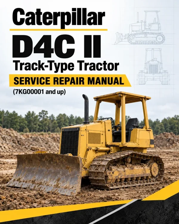 Caterpillar CAT D4C II Track-Type Tractor Service Repair Manual (7KG00001 and up)
