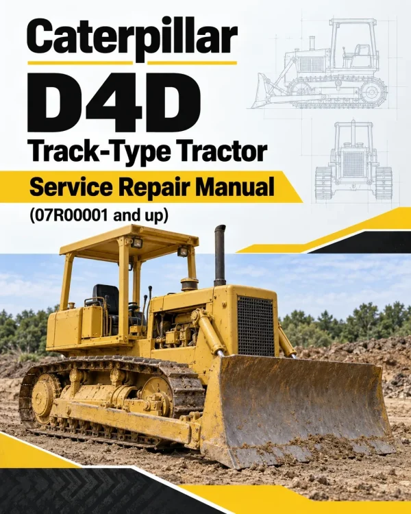 Caterpillar CAT D4D Track-Type Tractor Service Repair Manual (07R00001 and up)