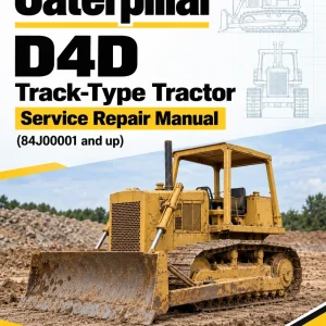 Caterpillar CAT D4D Track-Type Tractor Service Repair Manual (84J00001 and up)
