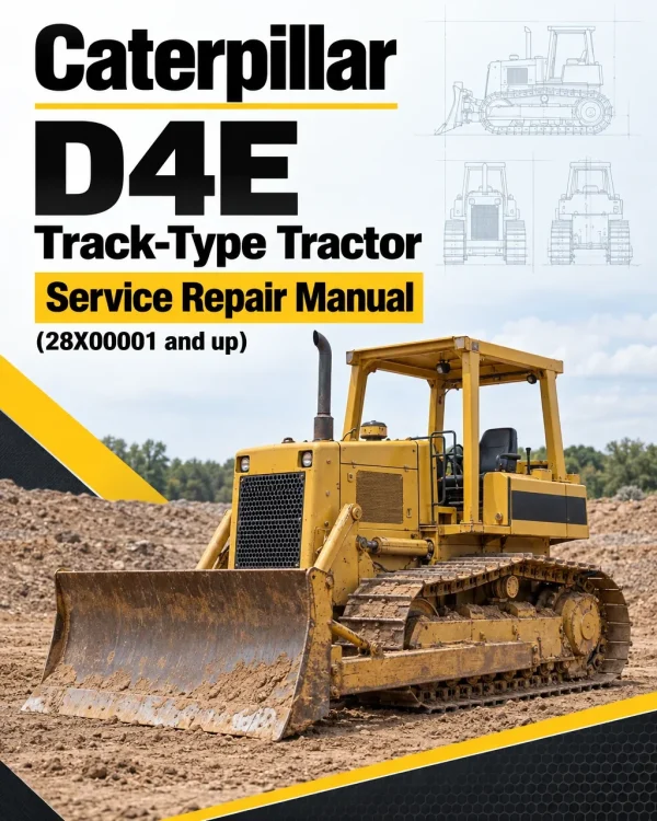 Caterpillar CAT D4E Track-Type Tractor Service Repair Manual (28X00001 and up)