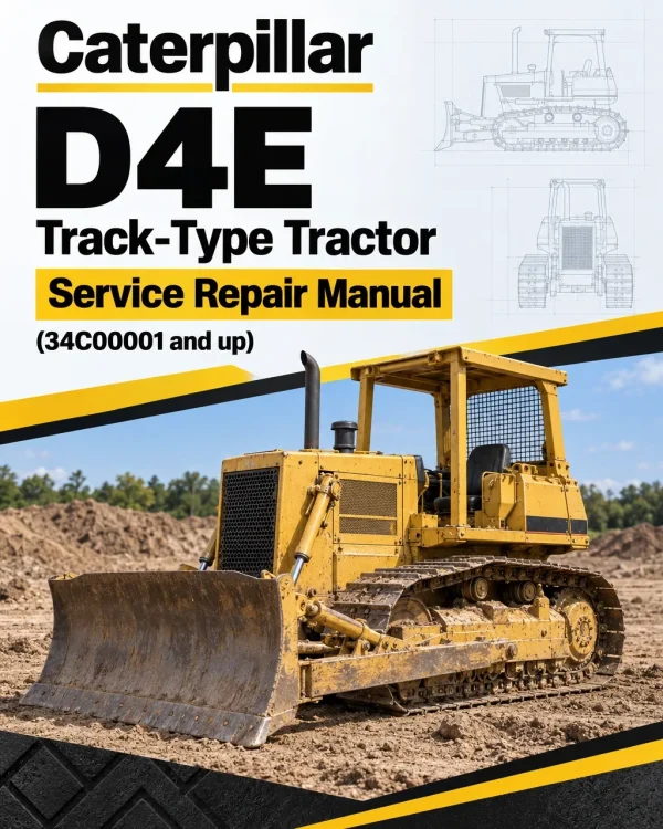Caterpillar CAT D4E Track-Type Tractor Service Repair Manual (34C00001 and up)