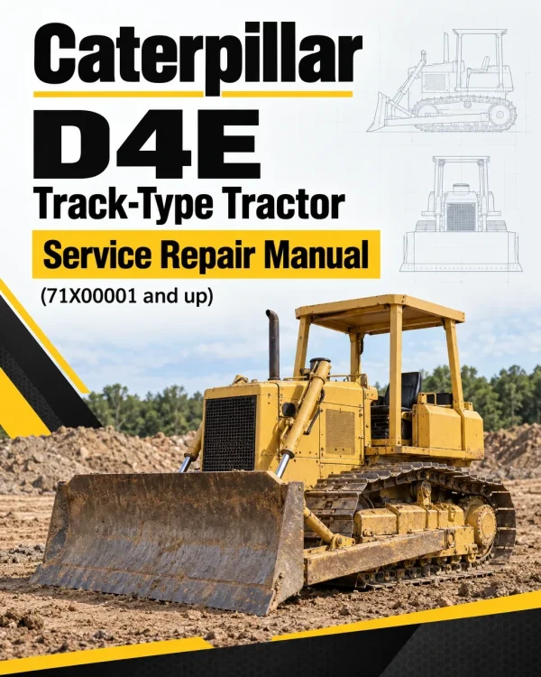 Caterpillar CAT D4E Track-Type Tractor Service Repair Manual (71X00001 and up) Caterpillar CAT D4E Track-Type Tractor Service Repair Manual (71X00001 and up)
