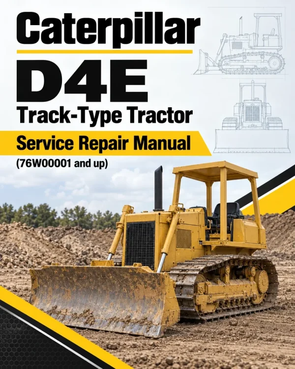 Caterpillar CAT D4E Track-Type Tractor Service Repair Manual (76W00001 and up)