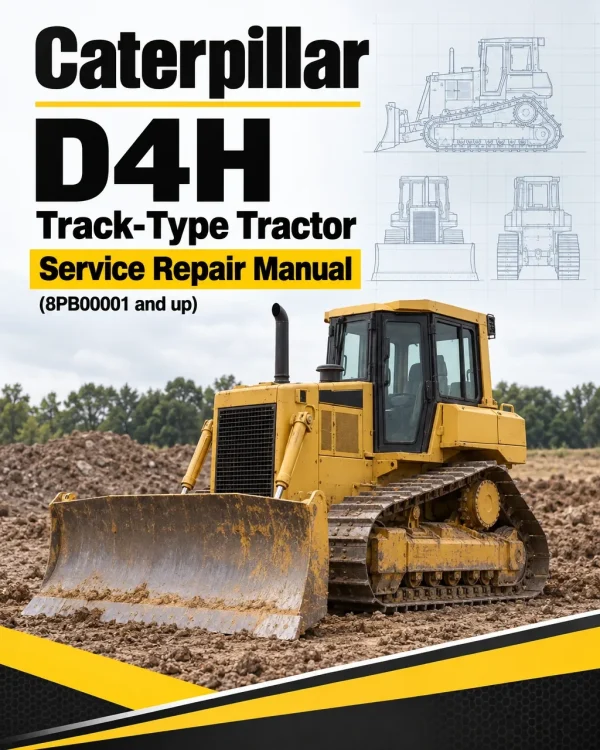 Caterpillar CAT D4H Track-Type Tractor Service Repair Manual (8PB00001 and up)