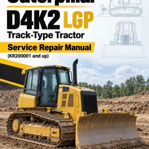 Caterpillar CAT D4K2 LGP Track-Type Tractor Service Repair Manual (KR200001 and up) Caterpillar CAT D4K2 LGP Track-Type Tractor Service Repair Manual (KR200001 and up)