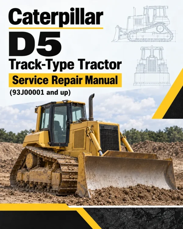 Caterpillar CAT D5 Track-Type Tractor Service Repair Manual (93J00001 and up)