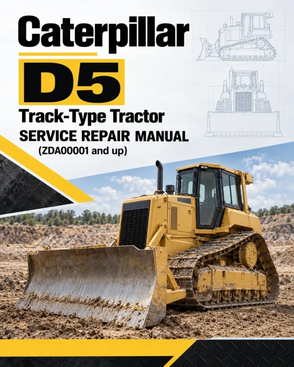 Caterpillar CAT D5 Track-Type Tractor Service Repair Manual (ZDA00001 and up)