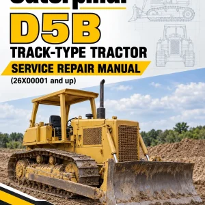 Caterpillar CAT D5B Track-Type Tractor Service Repair Manual (26X00001 and up)