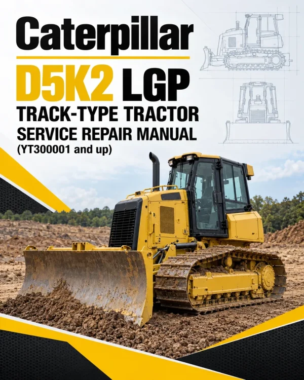 Caterpillar CAT D5K2 LGP Track-Type Tractor Service Repair Manual (YT300001 and up)