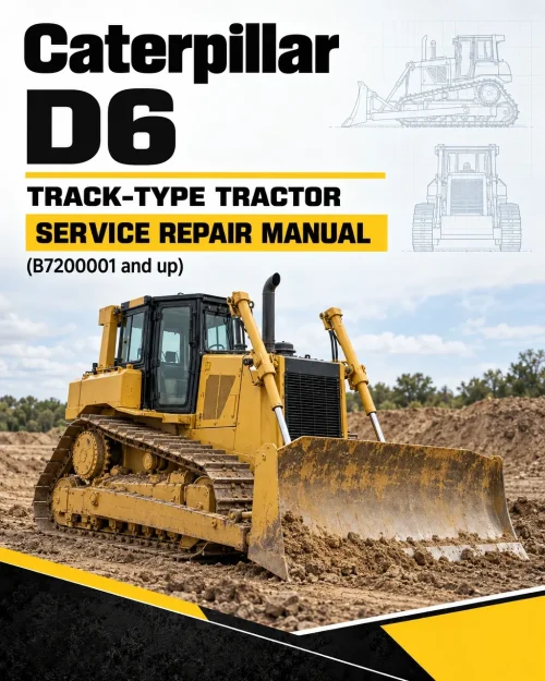 Caterpillar CAT D6 Track-Type Tractor Service Repair Manual (B7200001 and up)