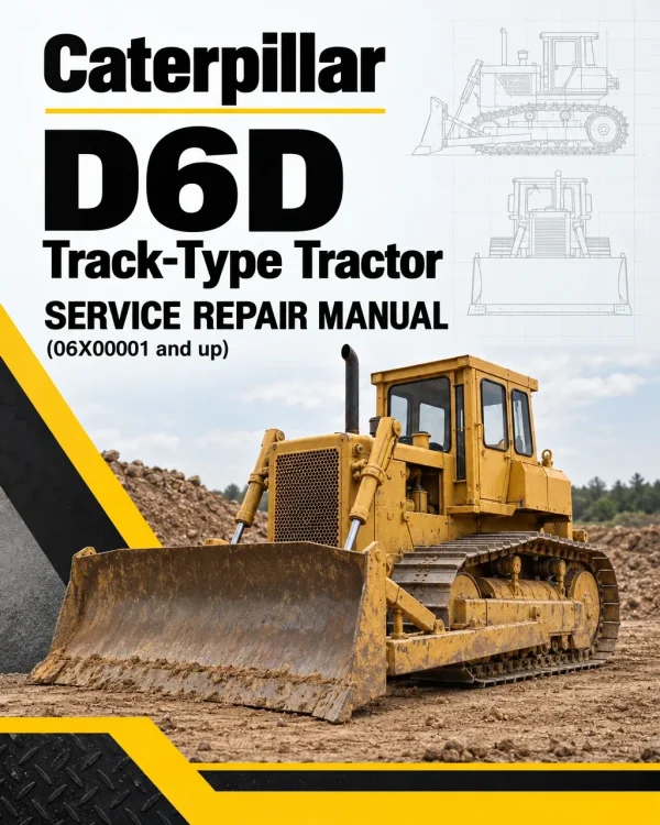 Caterpillar CAT D6D Track-Type Tractor Service Repair Manual (06X00001 and up)