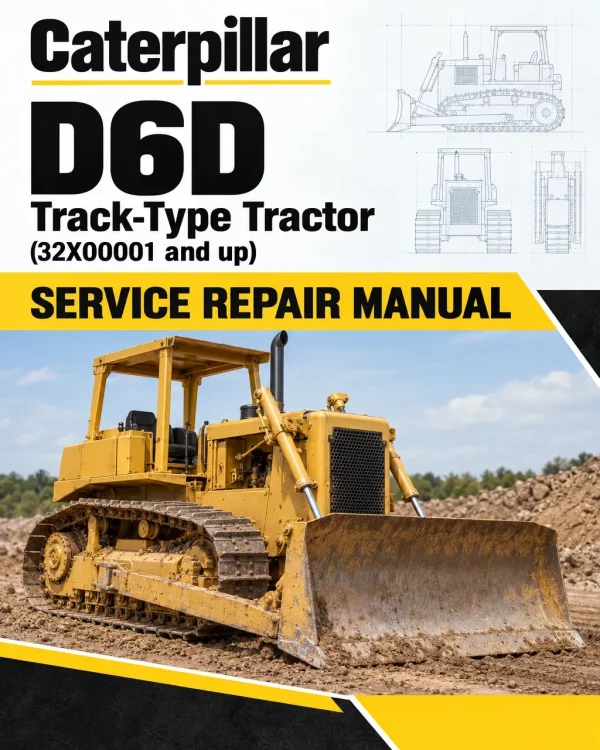 Caterpillar CAT D6D Track-Type Tractor Service Repair Manual (32X00001 and up)