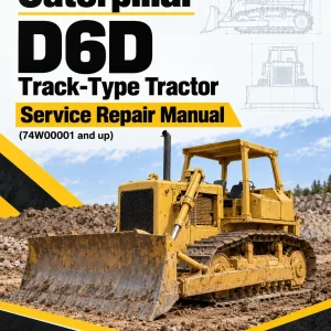 Caterpillar CAT D6D Track-Type Tractor Service Repair Manual (74W00001 and up)