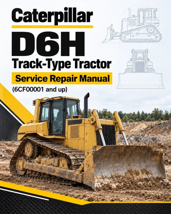 Caterpillar CAT D6H Track-Type Tractor Service Repair Manual (6CF00001 and up)