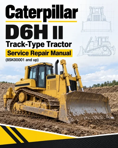 Caterpillar CAT D6H II Track-Type Tractor Service Repair Manual (8SK00001 and up)