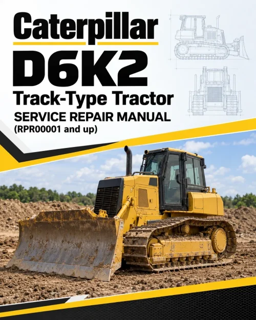 Caterpillar CAT D6K2 Track-Type Tractor Service Repair Manual (RPR00001 and up)