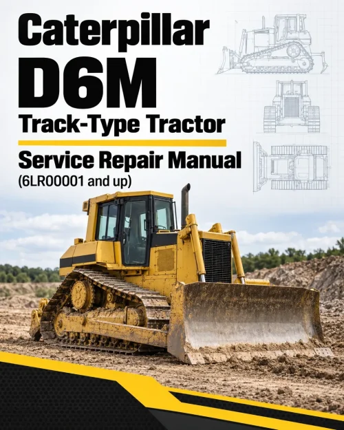 Caterpillar CAT D6M Track-Type Tractor Service Repair Manual (6LR00001 and up)