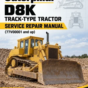 Caterpillar CAT D8K Track-Type Tractor Service Repair Manual (77V00001 and up)
