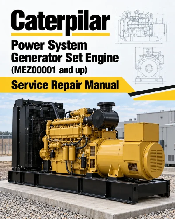 Caterpillar CAT Power System Generator Set Engine Service Repair Manual (MEZ00001 and up)