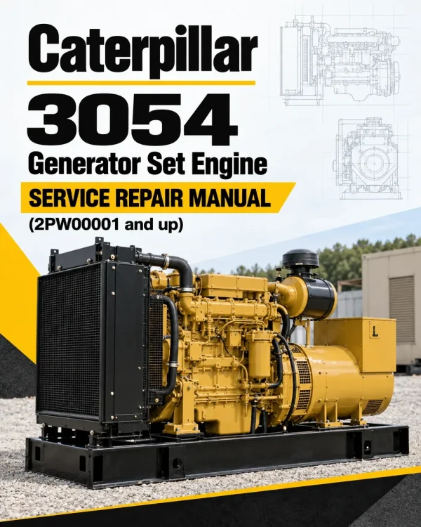 Caterpillar CAT 3054 Generator Set Engine Service Repair Manual (2PW00001 and up) Caterpillar CAT 3054 Generator Set Engine Service Repair Manual (2PW00001 and up)