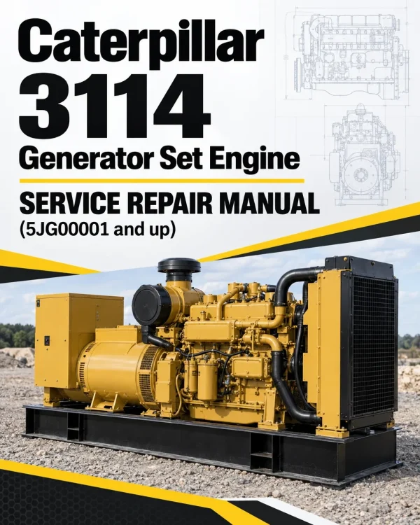 Caterpillar CAT 3114 Generator Set Engine Service Repair Manual (5JG00001 and up)