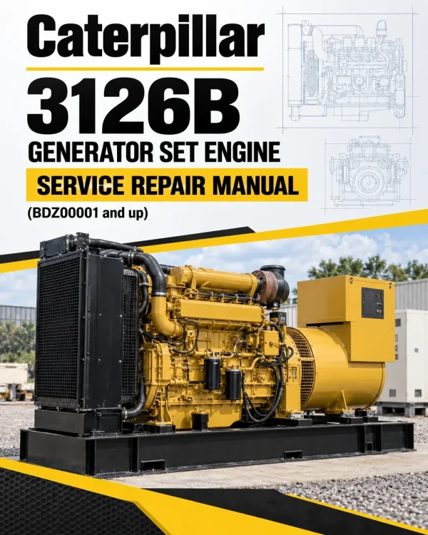 Caterpillar CAT 3126B Generator Set Engine Service Repair Manual (BDZ00001 and up) Caterpillar CAT 3126B Generator Set Engine Service Repair Manual (BDZ00001 and up)