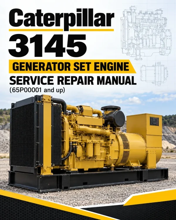 Caterpillar CAT 3145 Generator Set Engine Service Repair Manual (65P00001 and up)
