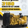 Caterpillar CAT 3150 Generator Set Engine Service Repair Manual (66P00001 and up)