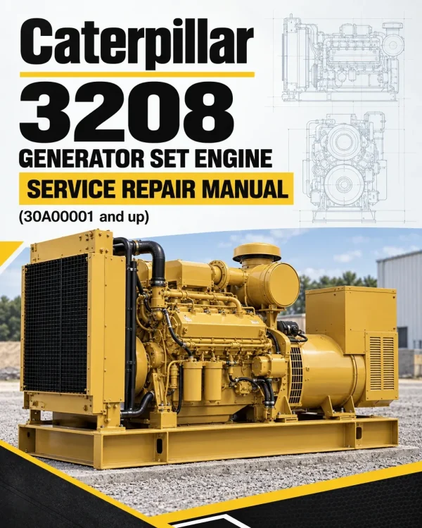 Caterpillar CAT 3208 Generator Set Engine Service Repair Manual (30A00001 and up)