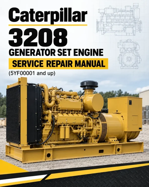 Caterpillar CAT 3208 Generator Set Engine Service Repair Manual (5YF00001 and up)