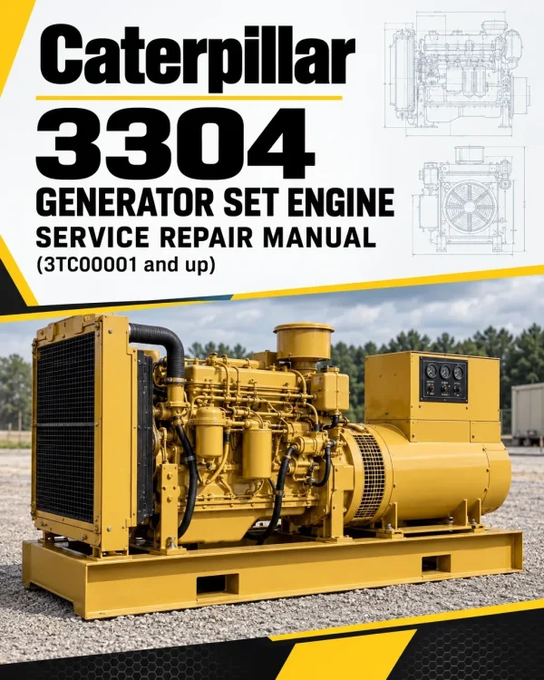 Caterpillar CAT 3304 Generator Set Engine Service Repair Manual (3TC00001 and up)