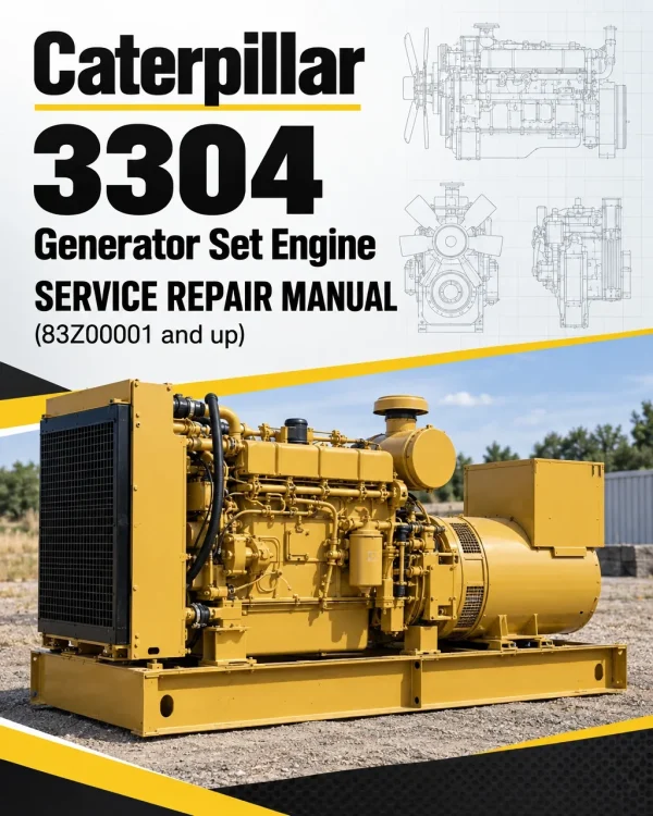 Caterpillar CAT 3304 Generator Set Engine Service Repair Manual (83Z00001 and up)