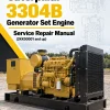 Caterpillar CAT 3304B Generator Set Engine Service Repair Manual (2KK00001 and up) Caterpillar CAT 3304B Generator Set Engine Service Repair Manual (2KK00001 and up)