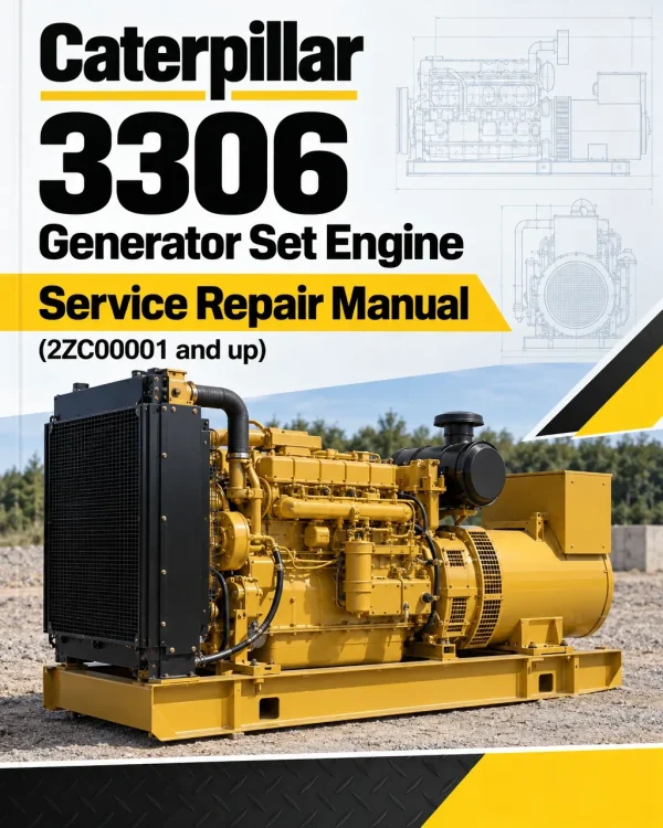 Caterpillar CAT 3306 Generator Set Engine Service Repair Manual (2ZC00001 and up)