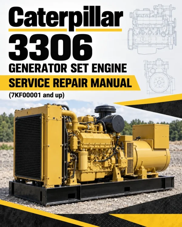 Caterpillar CAT 3306 Generator Set Engine Service Repair Manual (7KF00001 and up)
