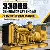 Caterpillar CAT 3306B Generator Set Engine Service Repair Manual (1DG00001 and up)