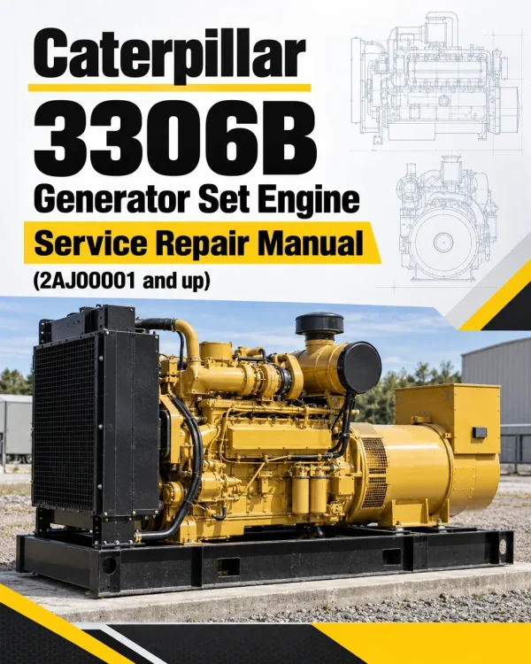 Caterpillar CAT 3306B Generator Set Engine Service Repair Manual (2AJ00001 and up)