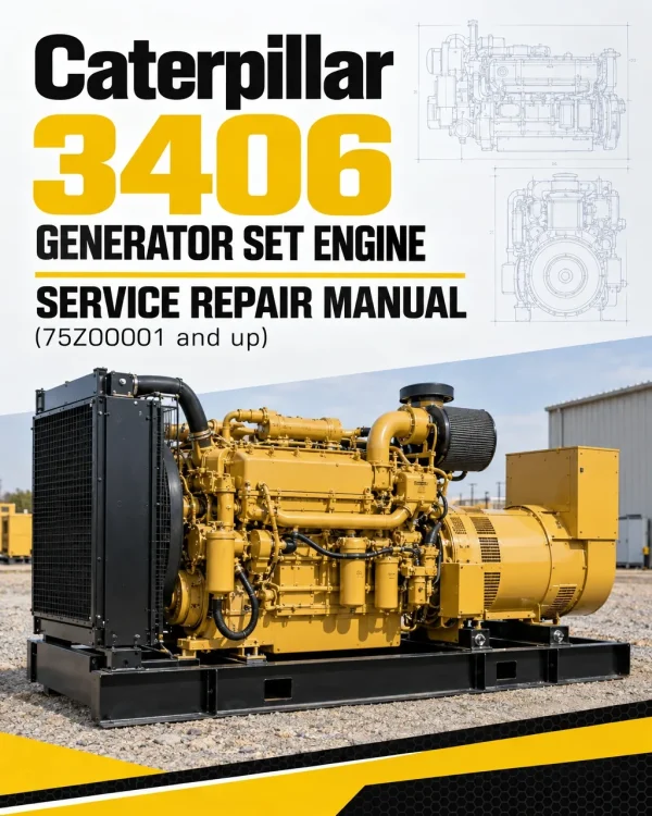 Caterpillar CAT 3406 Generator Set Engine Service Repair Manual (75Z00001 and up) Caterpillar CAT 3406 Generator Set Engine Service Repair Manual (75Z00001 and up)
