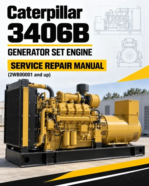 Caterpillar CAT 3406B Generator Set Engine Service Repair Manual (2WB00001 and up) Caterpillar CAT 3406B Generator Set Engine Service Repair Manual (2WB00001 and up)