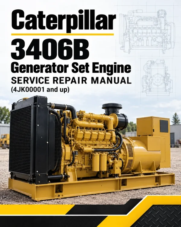 Caterpillar CAT 3406B Generator Set Engine Service Repair Manual (4JK00001 and up) Caterpillar CAT 3406B Generator Set Engine Service Repair Manual (4JK00001 and up)
