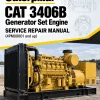 Caterpillar CAT 3406B Generator Set Engine Service Repair Manual (4PM00001 and up)