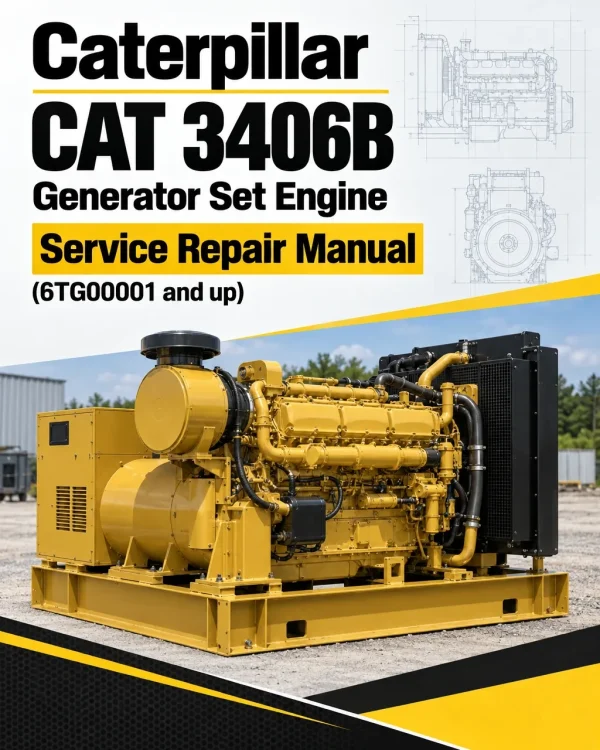 Caterpillar CAT 3406B Generator Set Engine Service Repair Manual (6TG00001 and up)