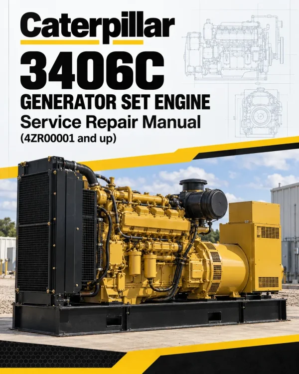 Caterpillar CAT 3406C Generator Set Engine Service Repair Manual (4ZR00001 and up) Caterpillar CAT 3406C Generator Set Engine Service Repair Manual (4ZR00001 and up)