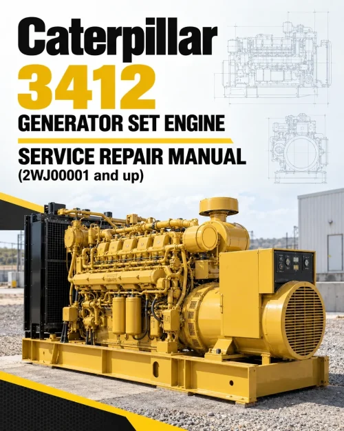 Caterpillar CAT 3412 Generator Set Engine Service Repair Manual (2WJ00001 and up) Caterpillar CAT 3412 Generator Set Engine Service Repair Manual (2WJ00001 and up)