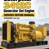 Caterpillar CAT 3412C Generator Set Engine Service Repair Manual (BAX00001 and up) Caterpillar CAT 3412C Generator Set Engine Service Repair Manual (BAX00001 and up)