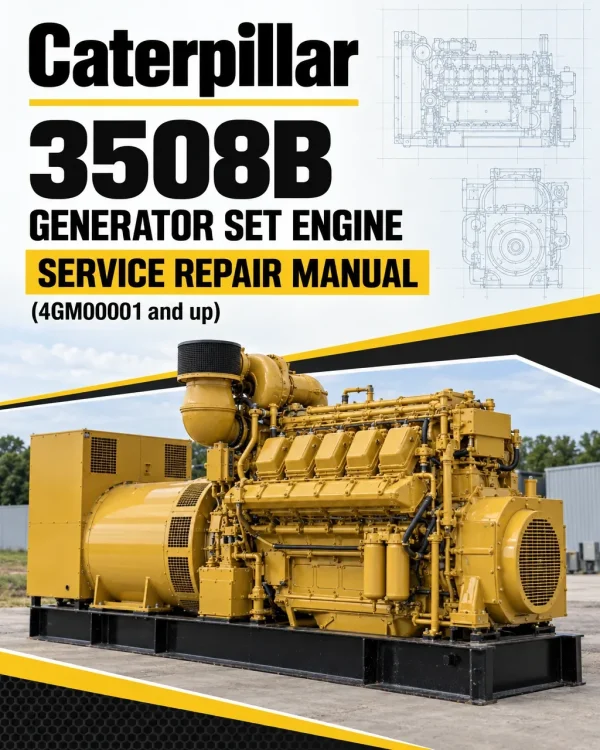 Caterpillar CAT 3508B Generator Set Engine Service Repair Manual (4GM00001 and up)