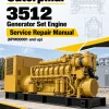 Caterpillar CAT 3512 Generator Set Engine Service Repair Manual (6PM00001 and up)