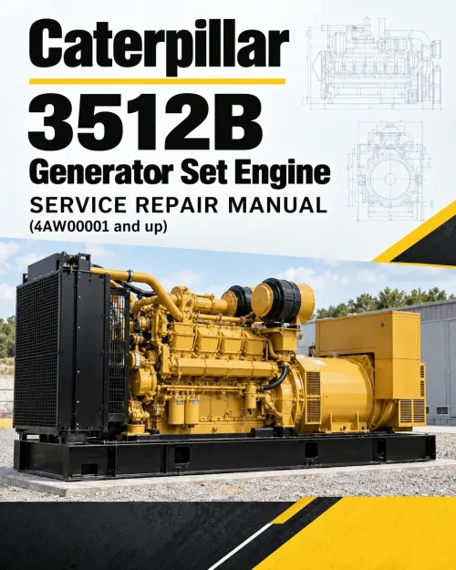 Caterpillar CAT 3512B Generator Set Engine Service Repair Manual (4AW00001 and up) Caterpillar CAT 3512B Generator Set Engine Service Repair Manual (4AW00001 and up)
