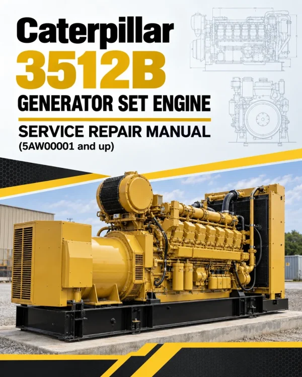 Caterpillar CAT 3512B Generator Set Engine Service Repair Manual (5AW00001 and up) Caterpillar CAT 3512B Generator Set Engine Service Repair Manual (5AW00001 and up)
